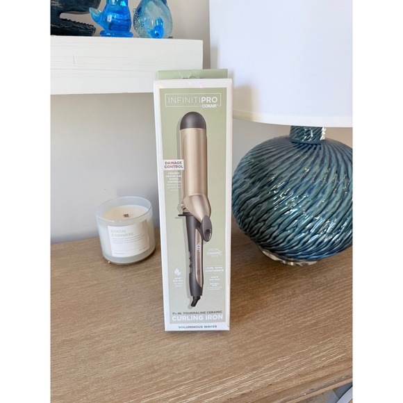Conair Other - Conair InfinitiPRO Tourmaline Ceramic Curling Iron Women Gold 1.75 Inch CD703